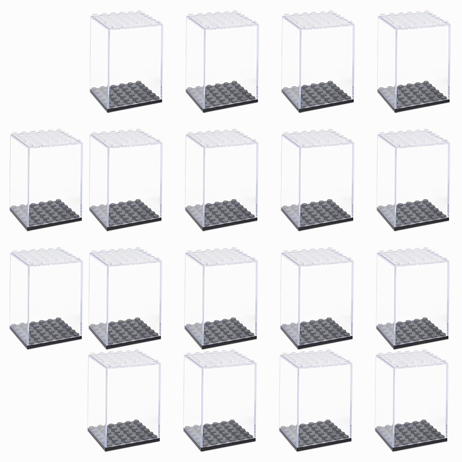 Lego Minifigure Holder - อะคริลิค Building Block กล่องสําหรับ Minifigures Action
