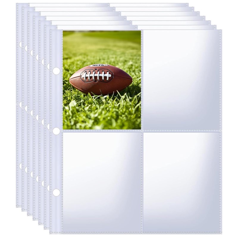 Trading Card Binder - สมุดใส่การ์ดรูปภาพ 4 ช่อง สำหรับใส่การ์ดสะสม บัตรกีฬา บัตร