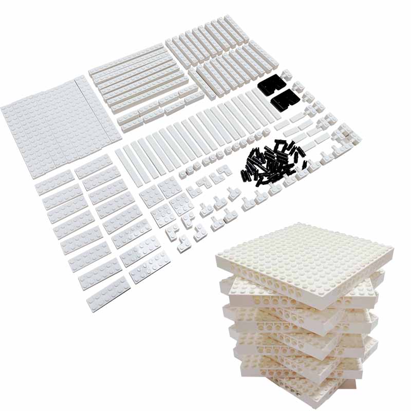 Pixel Art ภาพวาดสีขาวกรอบรูปชุ - Lego Minifigure Holder บทวิจารณ์และราคา